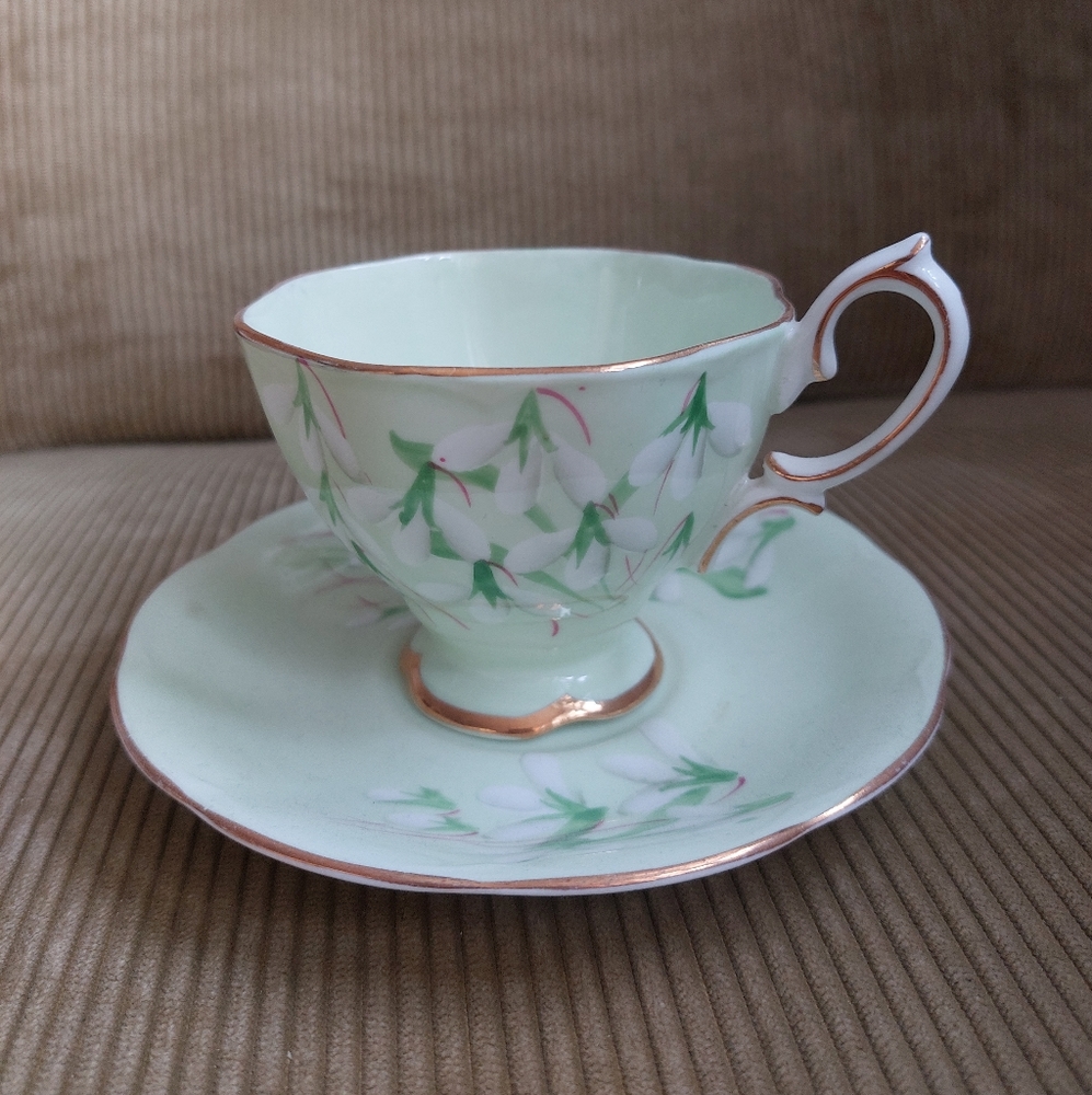 Laurentian Snowdrop Royal Albert Teacup and Saucer